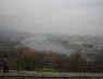 Die Donau mit Buda (links) und Pest (rechts) vom Gellértfelsen